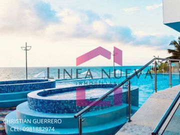 Tonsupa-Ecuador Suite amoblada con Jacuzzi en el balcón y vista al Mar en el edificio Grand Diamond Beach