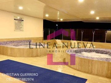 Tonsupa-Ecuador Suite amoblada con Jacuzzi en el balcón y vista al Mar en el edificio Grand Diamond Beach
