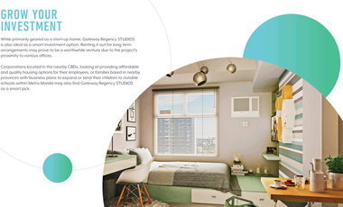 GATEWAY REGENCY STUDIOS BY RLC PIONEER MANDALUYONG NEAR EDSA MRT ORTIGAS MAKATI