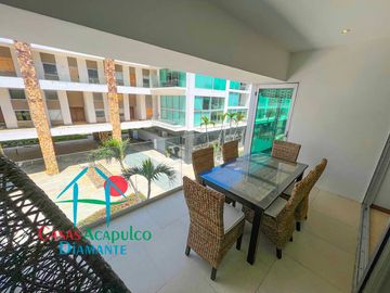 Terraza con vista a las áreas comunes