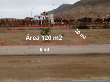 SE VENDE TERRENO EN AV. PRINCIPAL URB. LAS LOMAS DE PUCUSANA CERCA AL CLUB POSEIDON