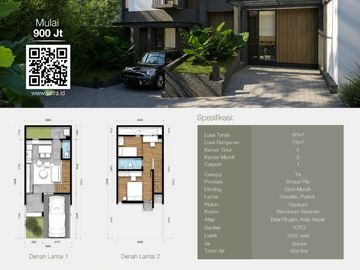 RUMAH EKSLUSIF RADEN SALEH DEPOK PROMO 2 LT 700JUTA DKT TOL STASIUN