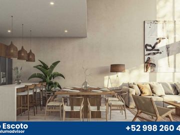 Lujoso departamento de 2REC con terraza privada en lujosa comunidad privada