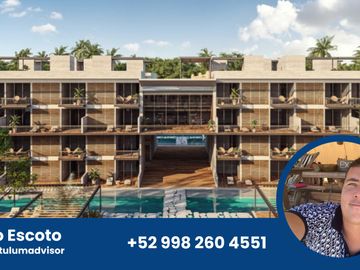 Lujoso departamento de 2REC con terraza privada en lujosa comunidad privada