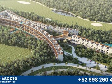 Lujoso departamento de 2REC con terraza privada en lujosa comunidad privada