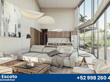 Lujoso departamento de 2REC con terraza privada en lujosa comunidad privada