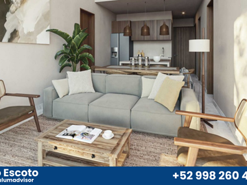 Lujoso departamento de 2REC con terraza privada en lujosa comunidad privada