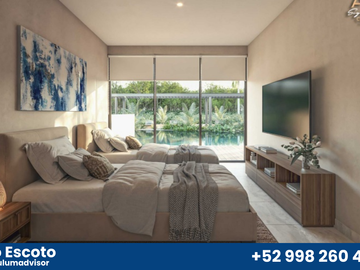 Lujoso departamento de 2REC con terraza privada en lujosa comunidad privada