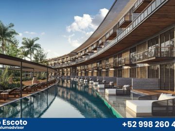 Lujoso departamento de 2REC con terraza privada en lujosa comunidad privada