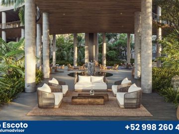 Lujoso departamento de 2REC con terraza privada en lujosa comunidad privada