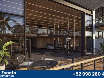 Lujoso departamento de 2REC con terraza privada en lujosa comunidad privada