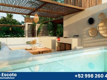 Eco-Luxury Villas de 3rec en una zona lujosa de Tulum