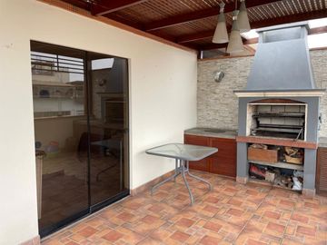 Hermoso Departamento Triplex en Miraflores, con Amplia Terraza Techada  y Zona De Parrilla