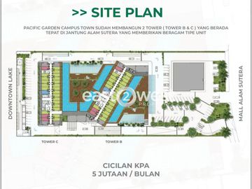 Jual Apartemen New Launching Pacific Garden Alam Sutera Kota Tangerang Lokasi Premium Sangat Strategis