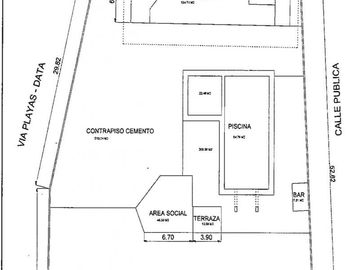 Venta 1.919,24 m² Terreno, 665,07 m² Area Construccion Km 2.5 Via Data