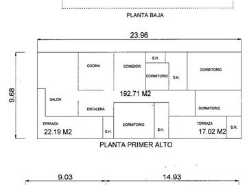 Venta 1.919,24 m² Terreno, 665,07 m² Area Construccion Km 2.5 Via Data