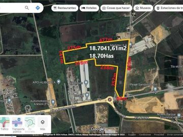 Venta 18.7 Has Vía Al Pan - Samborondon. diagonal al monumento Yunez, a 200 m del peaje