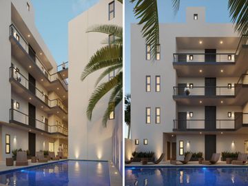 Condo con alberca común, rooftop, pre-construcción, centro, San José del cabo.