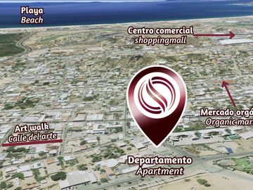 Condo con alberca común, rooftop, pre-construcción, centro, San José del cabo.