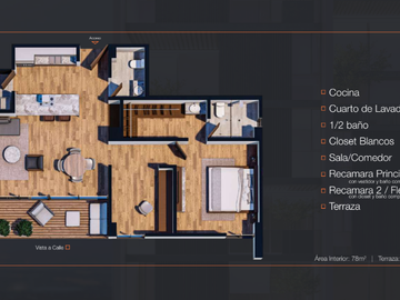 Departamento de 2 recamaras de 77m2 en 3,383,000 en Lomas del Tec! Precio Inigualable!