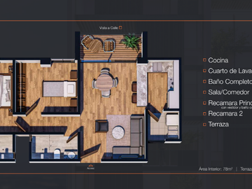 Departamento de 2 recamaras de 77m2 en 3,383,000 en Lomas del Tec! Precio Inigualable!