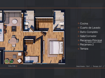 Departamento de 2 recamaras de 77m2 en 3,383,000 en Lomas del Tec! Precio Inigualable!