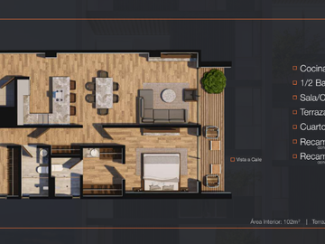 Departamento de 2 recamaras de 77m2 en 3,383,000 en Lomas del Tec! Precio Inigualable!
