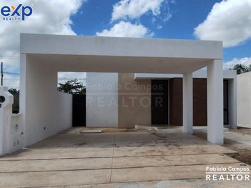 Casa en venta de 1 piso y 3 recámaras en Cholul Mérida - Preventa abril 2025