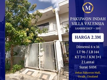 Dijual Rumah Surabaya Barat Villa Valensia Belakang Pakuwon Mall PTC