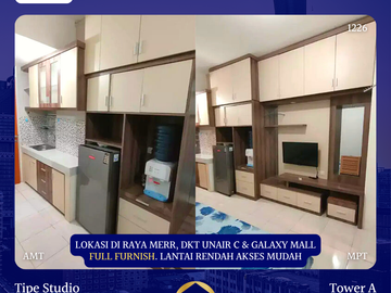 Dijual Apartemen Puncak Dharmahusada Surabaya Murah dekat Unair C Galaxy Mall MERR