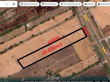 Venta Terreno 2 Has Via Yaguachi Al Pan, km 7 Al Pie del Carretero