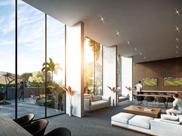Penthouse con terraza, con casa club y parques, vista a lago, en Cancun, Quintana Roo Mexico. Fase 1