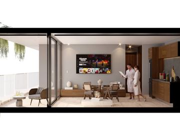 Penthouse con terraza, con casa club y parques, vista a lago, en Cancun, Quintana Roo Mexico. Fase 1