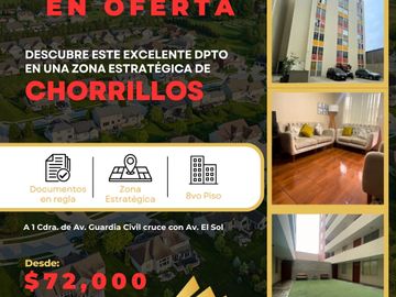 VENDO LINDO DPTO EN ONTARIO CHORRILLOS