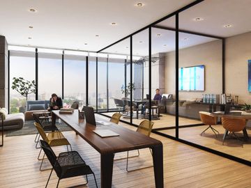 Estudio con terraza, spa, gimnasio, salon de juegos, venta, reforma Ciudad de México.