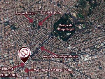Estudio con terraza, spa, gimnasio, salon de juegos, venta, reforma Ciudad de México.
