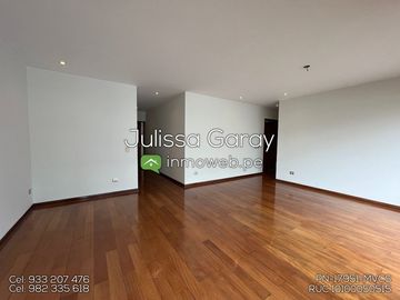 Bello departamento 5to piso vista externa, 3 dorm, 2 estacionamientos y 2 depósitos en Miraflores