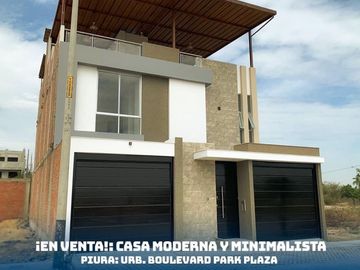 HERMOSA CASA DE ESTRENO PISCINA EN VENTA - URB. BOULEVARD PARK PLAZA - PIURA