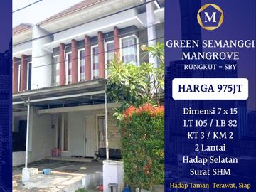 DIJUAL RUMAH WISATA GREEN SEMANGGI SURABAYA WONOREJO RUNGKUT