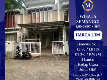 DIJUAL RUMAH WISATA GREEN SEMANGGI SURABAYA WONOREJO RUNGKUT