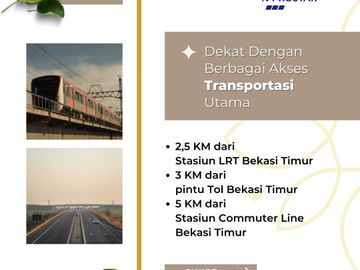 Rumah GAP Kota Bekasi Timur, Baru 2/1 LANTAI Mewah Harga Murah di Dekat Tol Stasiun LRT, Jual Dijual