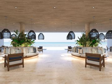Departamento con acceso a la playa, en venta, zona Progreso, Merida, Yucatan.