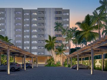 Departamento con acceso a la playa, en venta, zona Progreso, Merida, Yucatan.