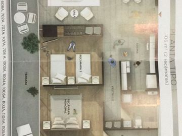 VENTA DE DEPARTAMENTO NUEVO, 2 RECAMARAS, EN ZONA CASCATA