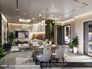 Studio Unit For Sale in One Delta Terraces near Solaire, Trinoma, UP, St. Luke's, MRT, Skyway