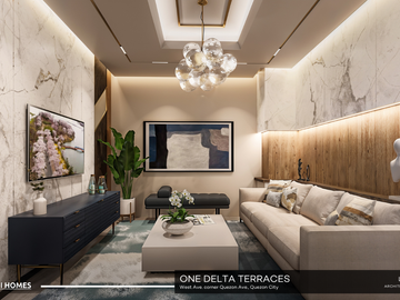 Studio Unit For Sale in One Delta Terraces near Solaire, Trinoma, UP, St. Luke's, MRT, Skyway