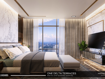 Studio Unit For Sale in One Delta Terraces near Solaire, Trinoma, UP, St. Luke's, MRT, Skyway