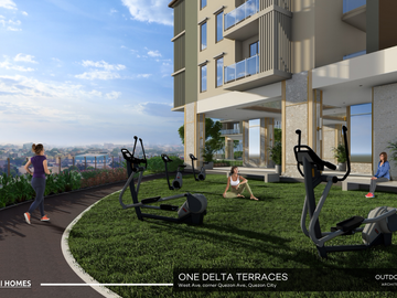 Studio Unit For Sale in One Delta Terraces near Solaire, Trinoma, UP, St. Luke's, MRT, Skyway