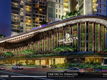 Studio Unit For Sale in One Delta Terraces near Solaire, Trinoma, UP, St. Luke's, MRT, Skyway