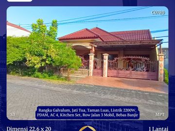Jual Rumah Bebas Banjir Gayungsari Barat Surabaya dekat Wisma Pagesangan Jambangan